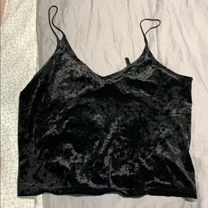 VELOUR CROP TANK